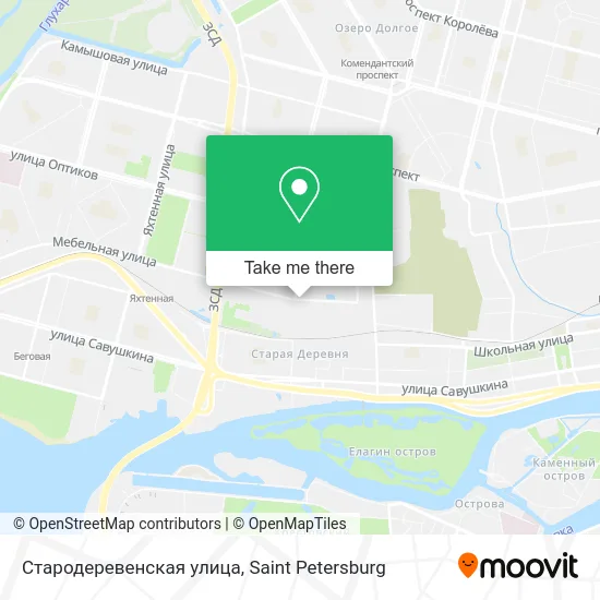 Стародеревенская улица map