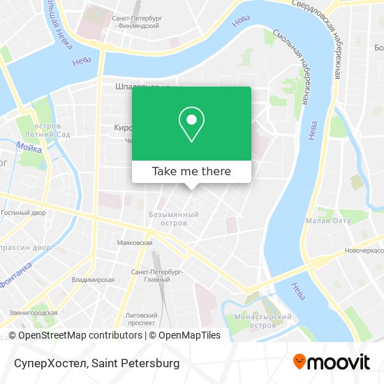СуперХостел map