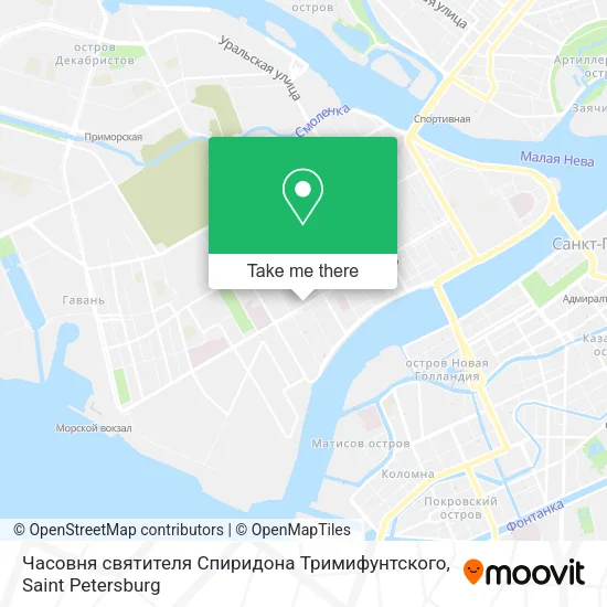 Часовня святителя Спиридона Тримифунтского map