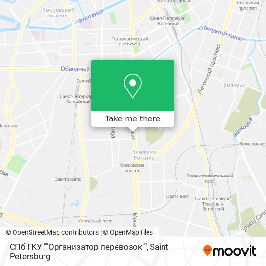 СПб ГКУ ""Организатор перевозок"" map