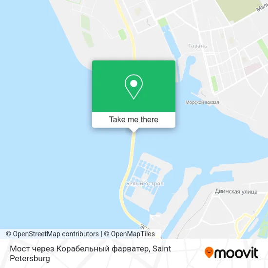 Мост через Корабельный фарватер map