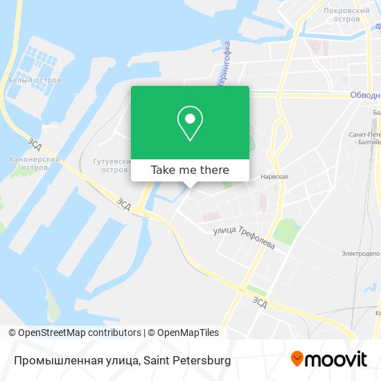 Промышленная улица map