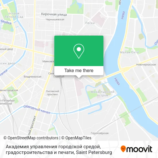 Академия управления городской средой, градостроительства и печати map