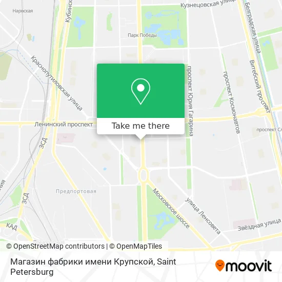 Магазин фабрики имени Крупской map