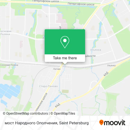 мост Народного Ополчения map