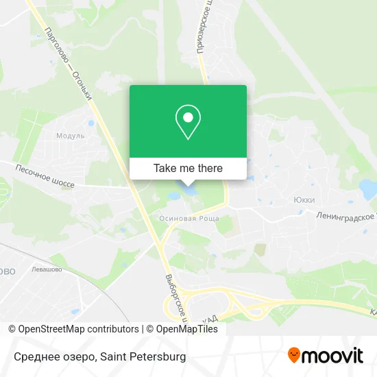 Среднее озеро map