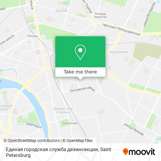 Единая городская служба дезинсекции map