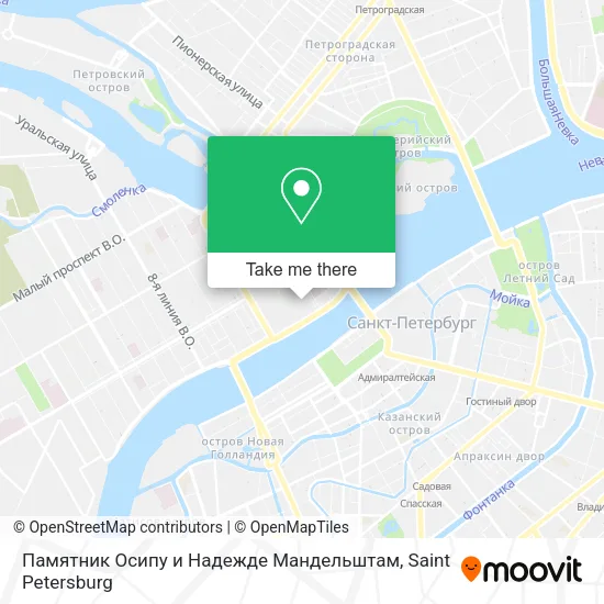 Памятник Осипу и Надежде Мандельштам map