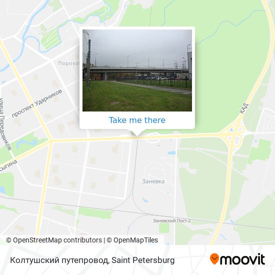 Колтушский путепровод map