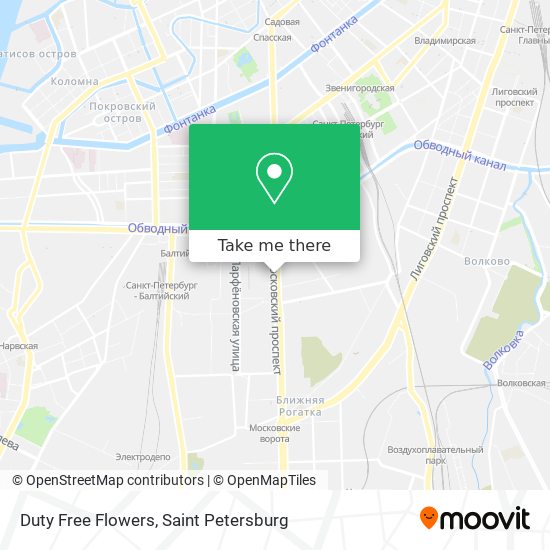 Duty Free Flowers map
