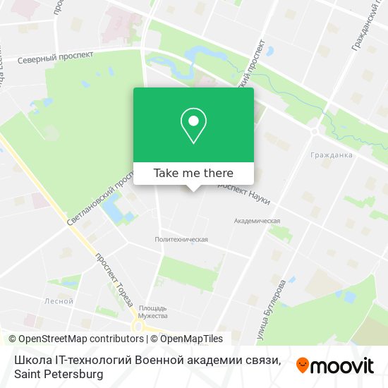 Школа IT-технологий Военной академии связи map