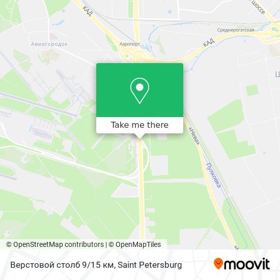 Верстовой столб 9/15 км map