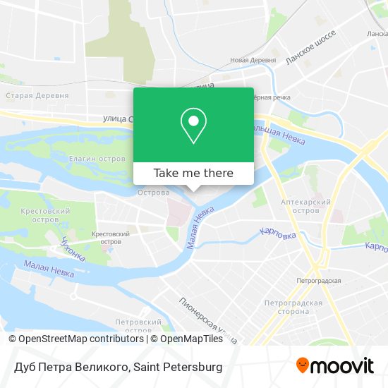 Дуб Петра Великого map