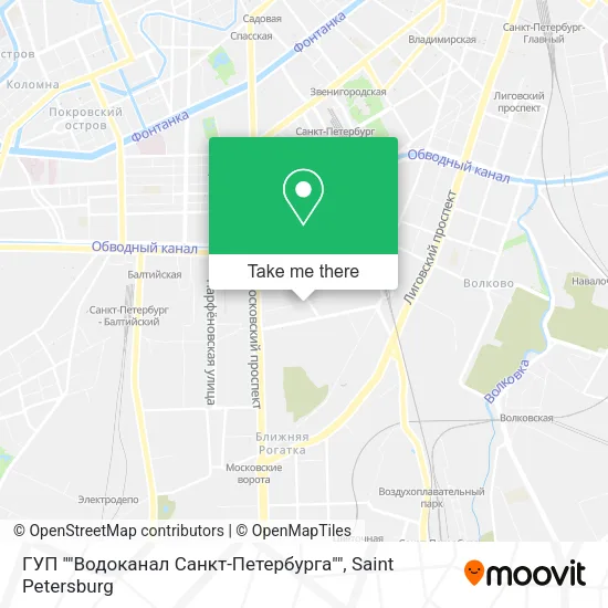 ГУП ""Водоканал Санкт-Петербурга"" map