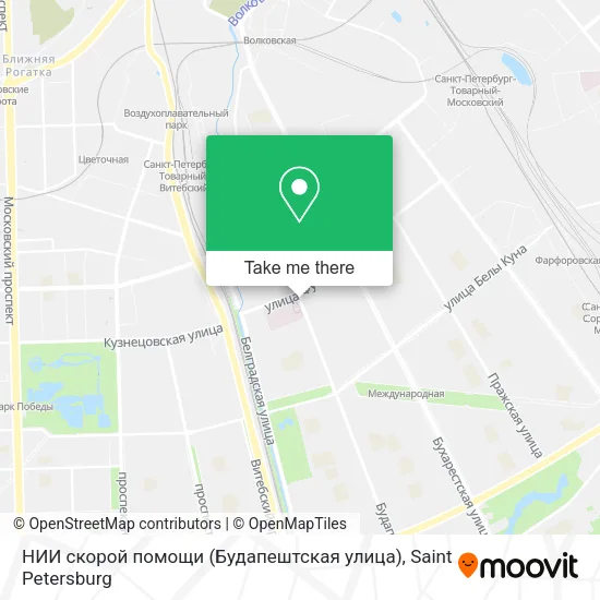 НИИ скорой помощи (Будапештская улица) map
