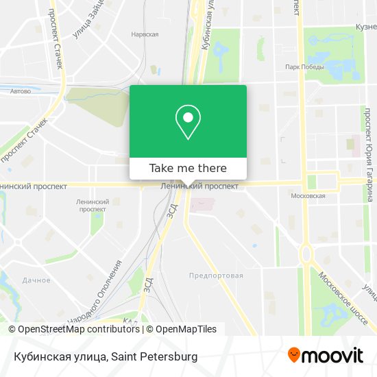 Кубинская улица map