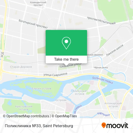 Поликлиника №33 map