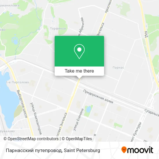 Парнасский путепровод map