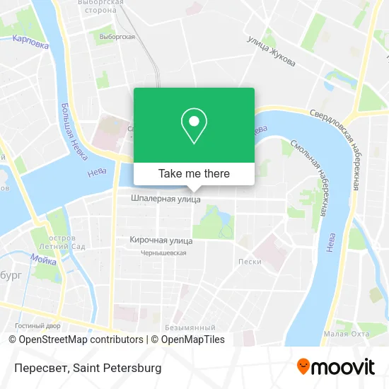Пересвет map