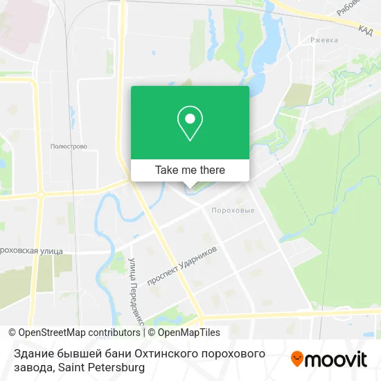 Здание бывшей бани Охтинского порохового завода map