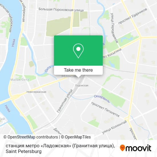 станция метро «Ладожская» (Гранитная улица) map