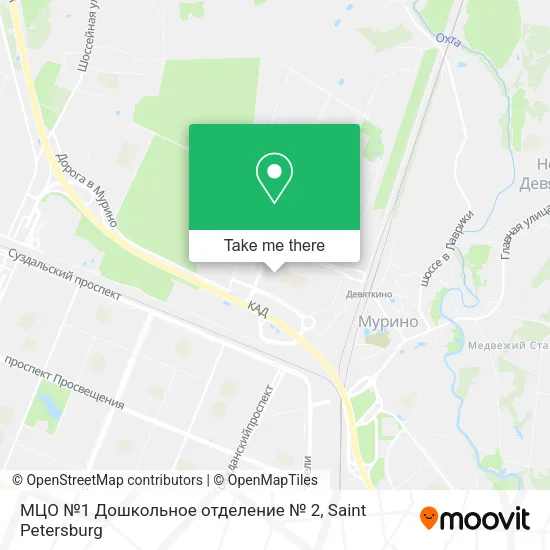 МЦО №1 Дошкольное отделение № 2 map