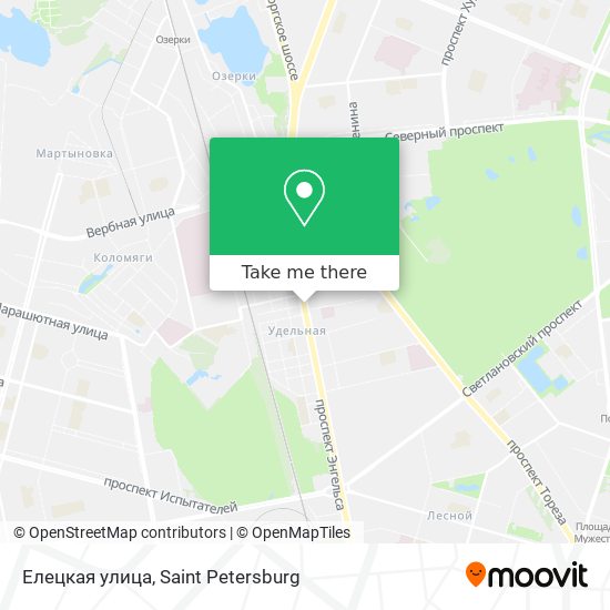 Елецкая улица map
