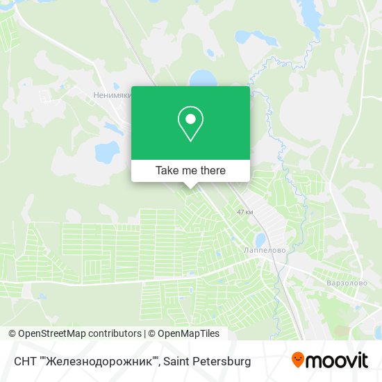 СНТ ""Железнодорожник"" map
