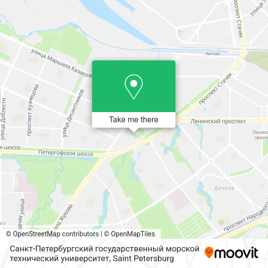 Санкт-Петербургский государственный морской технический университет map