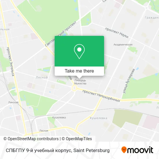 СПБГПУ 9-й учебный корпус map