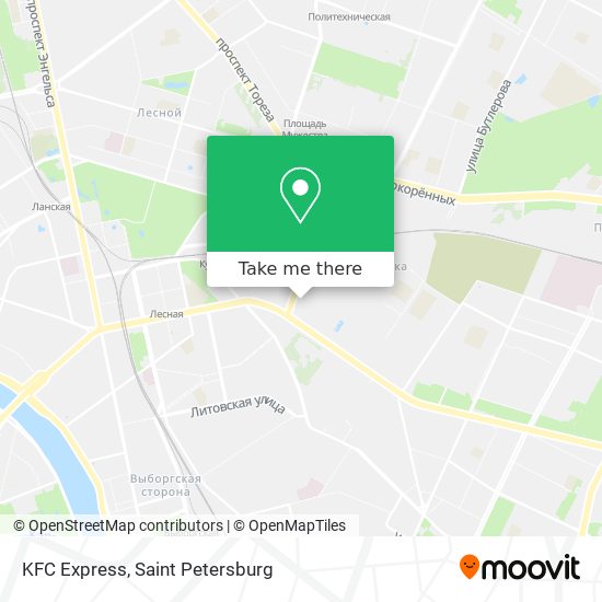 KFC Express map