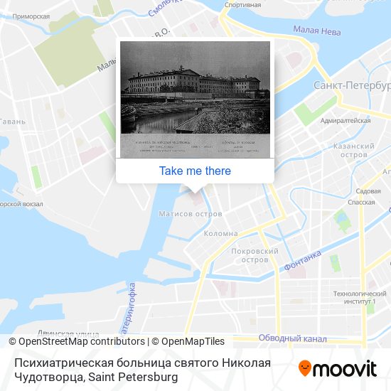 Психиатрическая больница святого Николая Чудотворца map