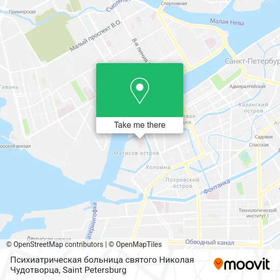Психиатрическая больница святого Николая Чудотворца map