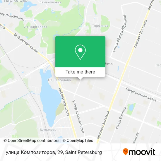 улица Композиторов, 29 map