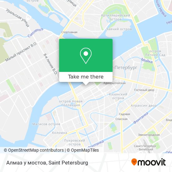 Алмаз у мостов map