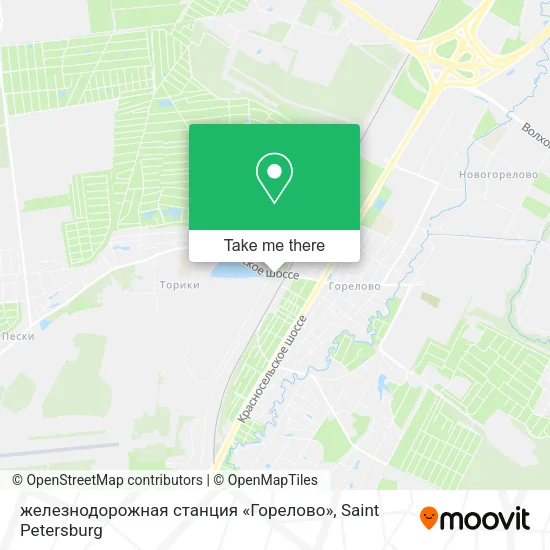 железнодорожная станция «Горелово» map