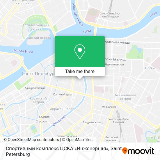 Спортивный комплекс ЦСКА «Инженерная» map