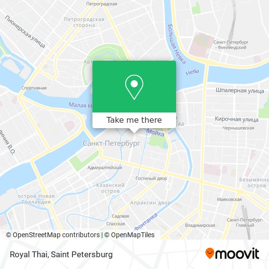 Royal Thai map