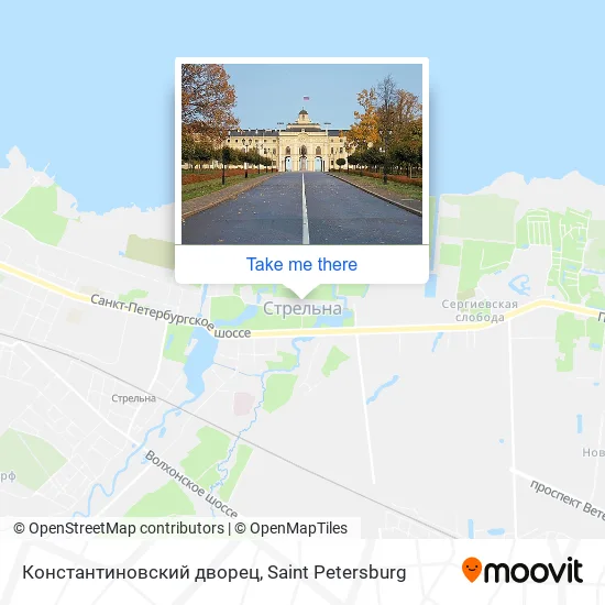 Константиновский дворец map