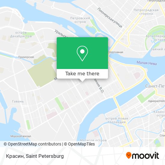 Красин map