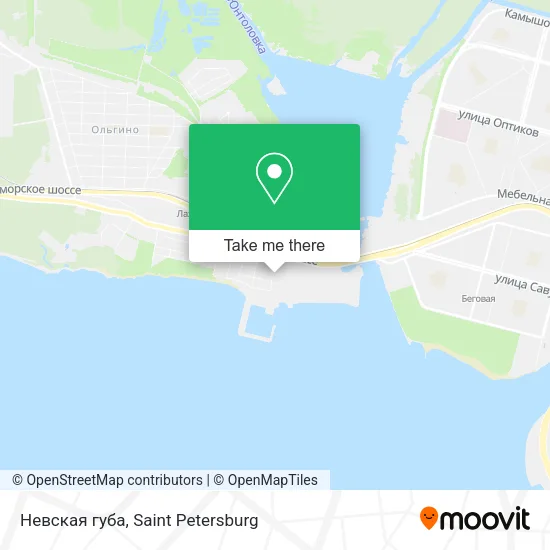Невская губа map