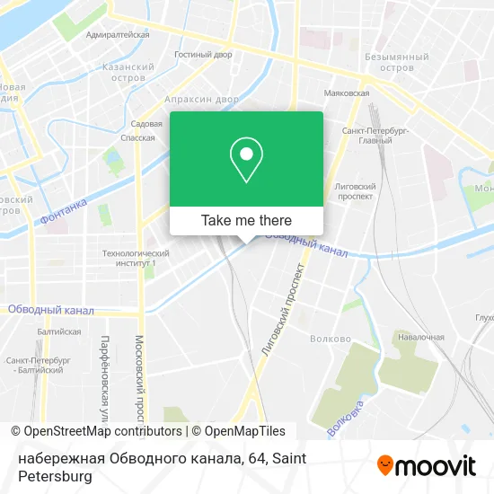 набережная Обводного канала, 64 map