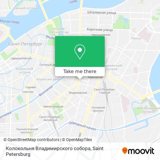 Колокольня Владимирского собора map