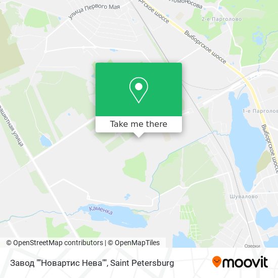 Завод ""Новартис Нева"" map