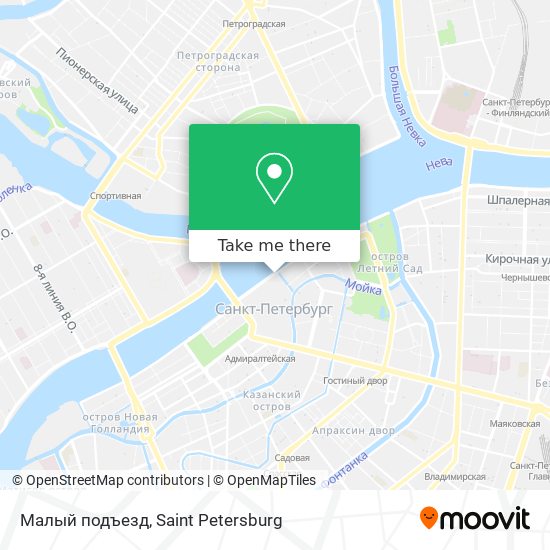 Малый подъезд map
