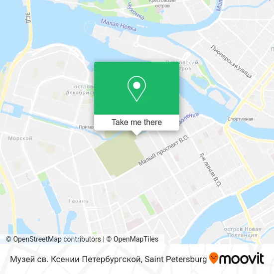 Музей св. Ксении Петербургской map