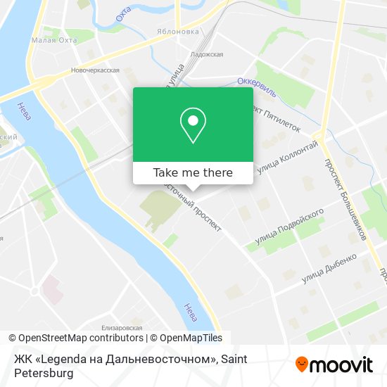 ЖК «Legenda на Дальневосточном» map