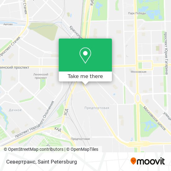 Севертранс map