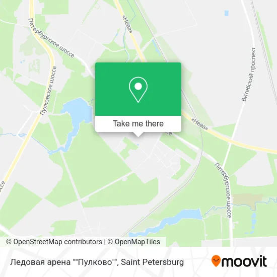Ледовая арена ""Пулково"" map