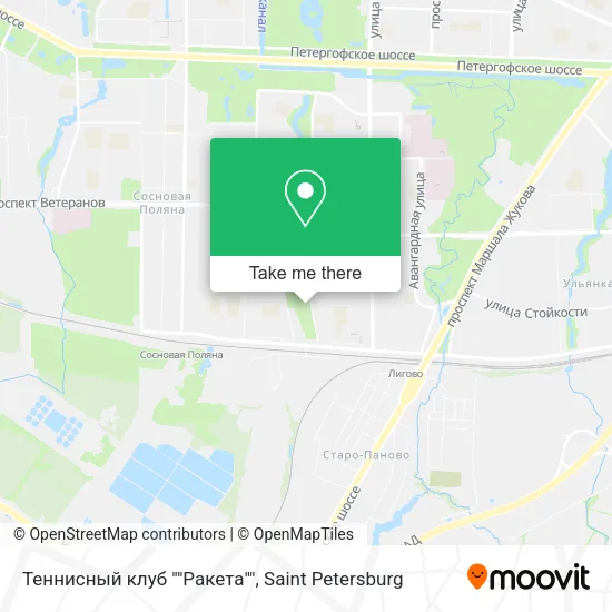 Теннисный клуб ""Ракета"" map